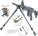 Search : UTG TACTICAL/Sniper Profile Adjustable Height Universal Bipod with Steel Stand