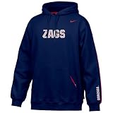 Nike Gonzaga Bulldogs Navy Blue Practice Hoody Sweatshirt
