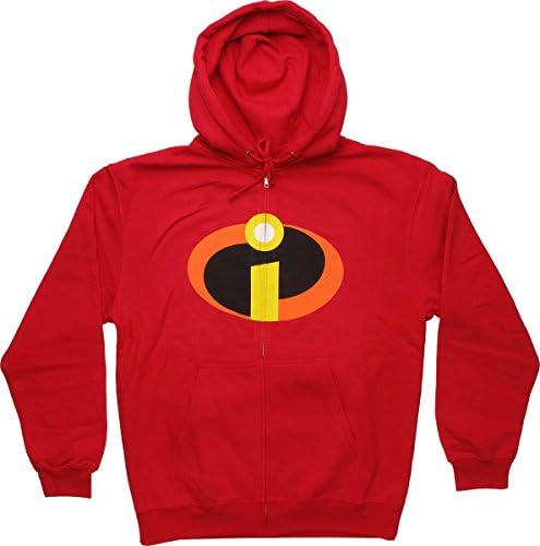 Incredibles Symbol Zip Hoodie Medium