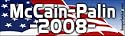 McCain & Palin 2008 - Refrigerator Magnets 7x2 in
