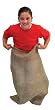 Set of 4 22" x 36" Burlap Potato Sack