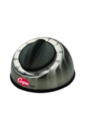 Cooper-Atkins TM60-0-8 Stainless steel Long Ring 60 Minute Mechanical Timer, 0 to 60 Minutes Unit Range