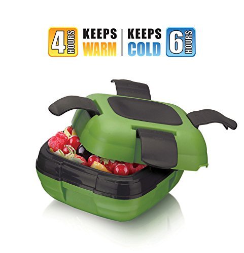 Lunch Box ~Pinnacle Insulated Leak Proof Lunch Box for Adults and Kids -Durable High Quality Thermal Lunch Container~GREEN