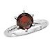 Jewelry : 0.19 Cognac - SI Round Brilliant Cut Diamond Solitaire Ring in 14K White Gold