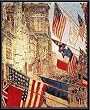 Art Poster Metal Framed Print - Allies Day, May 1917 - Artist: (Frederick) Childe Hassam- Poster Size: 28 X 22