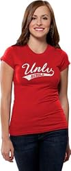 UNLV Runnin Rebels Women's Distressed Tail Sweep Short Sleeve Tee