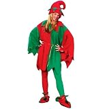 Elf Tunic/Hat/Shoe Set Adult Adult Costume