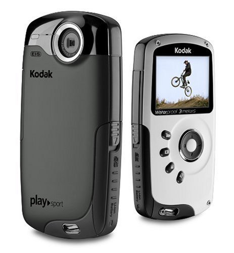 Kodak PlaySport Waterproof Pocket-Camcorder (SD Kartenslot, 5 Megapixel, 5,0 cm Display, HDMI Kabel) schwarz