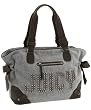 Juicy Couture Large Velour JUICY Studs Splendor Studded Multifunction Bag Tote Heather Cozy Grey