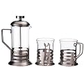 Primula 3-Cup Glass Coffee Press with 2 Matching Cups