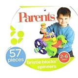 Bristle Blocks Spinners - 57 Piece Construction Set