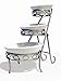 G.E.T. Enterprises IRC-1010SC Tall Metal 3-Tier Oval Angled Riser, Iron Powder Coated
