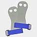 Beginner Soft Hook and Loop Gymnastics Grips. Youth Gymnastic Hand Grip. (White/Blue, Small)