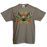 41rQVVuMYkL. SL160  Eagle Tattoo Kids T Shirt, Khaki, 7 8