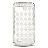 TPU Skin Cover for Samsung Behold II T939, Argyle Clear