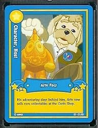 Ganz WebKinz Trading Card #1 Arte Fact - Mint Condition - Shipped in Protective Case!