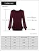 Laksmi Women's Basic Ruched Long Sleeve Chiffon Tunic Top