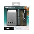 Sony - Chargeur Ultra Rapide Ni-MH + 4 Piles R06 2500 mAh + Cordon Allume Cigare