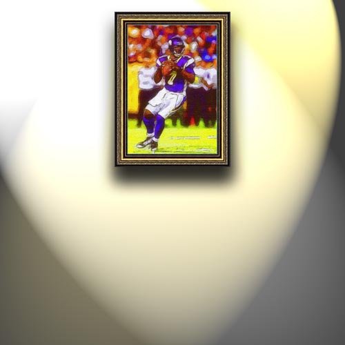 Completely Handpainted American Football Sport Painting, Custom Order FL9938, Oil on Canvas, with Option to Paint Jerry, Brett & Co. from Any Other Favorite Photograph or Picture, Unframed, Size 21'' x 30
