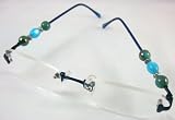 Aristo Collection Women's Fashion Beads Rimless Light Reading Glasses Blue Color +2.0