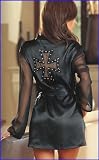 Womens Lingerie Robes Satin Cross Robe