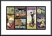 Golf Resorts by Eureka Lake 17.00X11.00 Framed with Black Metal Frame