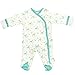 Babysoy Baby Organic Cotton Pattern Footie Pajamas (Giraffe 0-3 Months)
