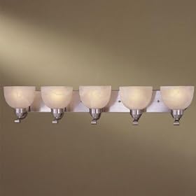 Minka Lavery Lights 5425-84 5LT Bathroom Lighting - Brushed Nickel Contemporary Indoor... by Minka