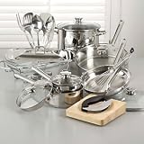 Review Wolfgang Puck WP23PC0407 / Wolfgang Puck 23-Piece Stainless Steel Cookware Set
