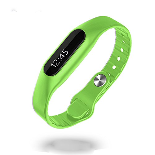 Waterproof Bluetooth Smart Bracelet Sports Fitness Tracker Smart Wristband Water Resistant , OLED Screen Support For Andorid (Green)