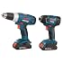 Bosch CLPK23-180 18-Volt 2-Tool Lithium Ion Combo Kit (Impact Driver + Compact Tough Drill Driver + Two Batteries) $155