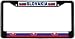 Slovakia Slovakian Flag Black License Plate Frame Metal Holder