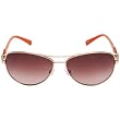 Juicy Couture Deco/S Women's Fashion Sunglasses - Light Gold/Coral/Brown Gradient