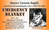 Emergency Blankets. 52 X 84. Pack of 4