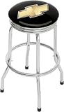 Chevrolet Bowtie Single Foot Ring Barstool with Swivel
