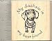 Dachshund Dog Rubber Stamp - Wood Mounted