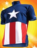  : Captain America Cycling Bike Shirt. Large
