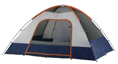 Wenzel Salmon River 2 Room Family Dome Tent, Orange/Blue