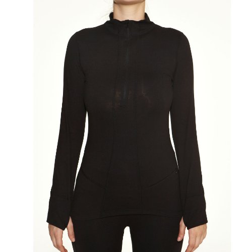 Terramar Grid Fleece Half Zip Shirt Womens Extra Small
