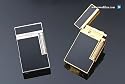 S.T. Dupont Ligne 2 Lacquer Lighter - Black/Silver 16296