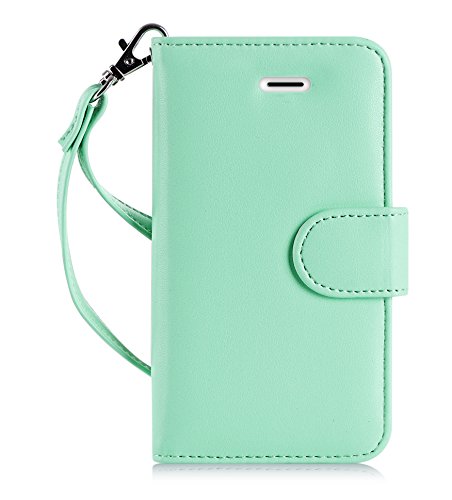 iPhone 6S Case, iPhone 6 Case, iPhone 6S Wallet Case, FYY [Top-Notch Series] Premium PU Leather Wallet Case Protective Cover for Apple iPhone 6/6S Mint Green
