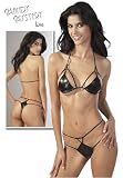 Lack Minibikini schwarz S L