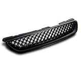 1998-2000 Honda Accord 2DR Coupe Front Mesh Grill Black by RS Type