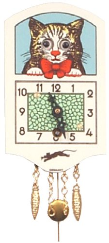 German Black Forest Clock Eyes Move