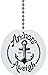 Anchors Aweigh Solid Ceramic Fan Pull