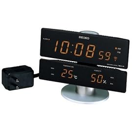 SEIKO CLOCK (セイコークロック) 目覚し時計 電波時計 LED デジタル表示 DL202K