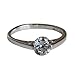 Fashion Plaza Women's Cubic Zirconia Crystal Wedding Ring R61