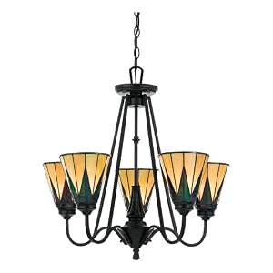 Quoizel TFGO5005VB Gotham 25-Inch One Tier Chandelier with Five Uplights, Vintage Bronze... by Quoizel