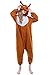 Newcosplay Unisex Reindeer Pyjamas Onesie Halloween Costume