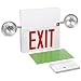 Big Beam 80139 25.5" Width x 13" Height x 5" Depth 20 Gauge Steel Cabinet Combination Lighting, Legend "Exit"